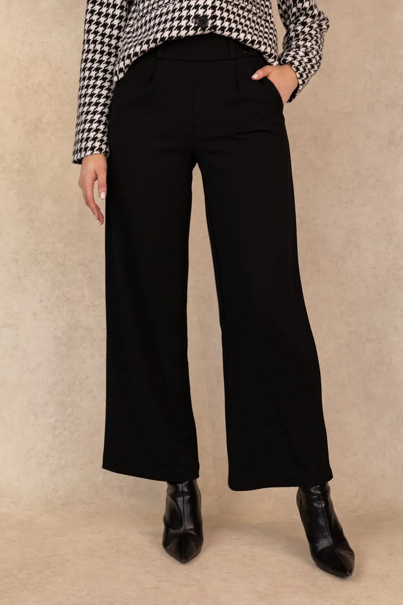 Black Buttoned Iris Geggo Trousers