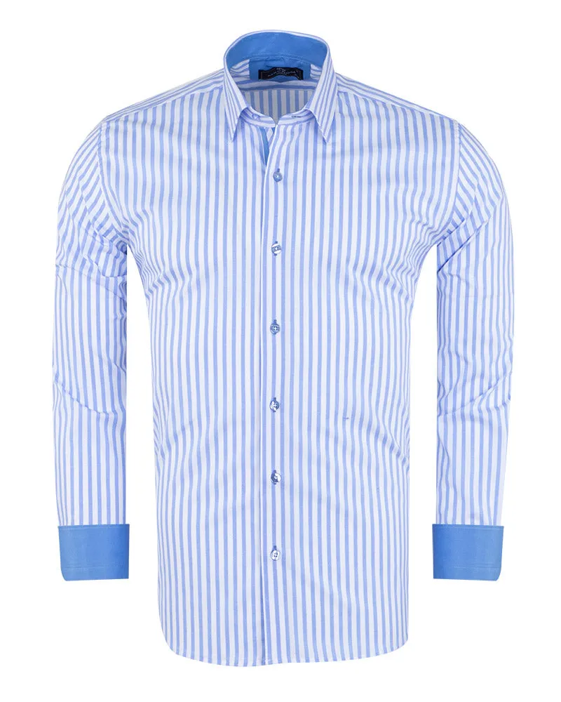 Blue Stripe Classic Men's Shirt