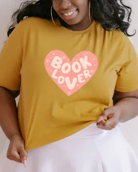 Book Lover Heart | Mustard