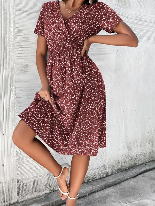 Chic Floral V-Neck Dress for Effortless Summer Style