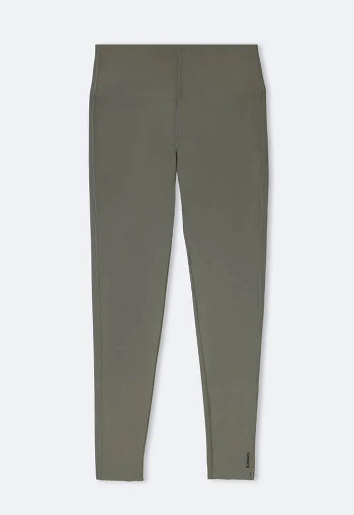 Choice Solid Basic Leggings Khaki