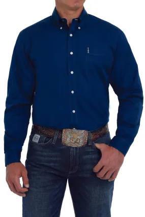 CINCH MEN'S MODERN FIT BLUE BUTTON-DOWN SHIRT STYLE MTW1347021