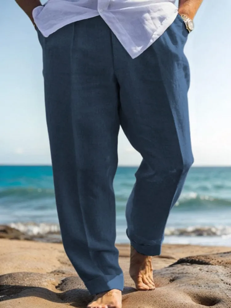 Comfy Breathable Cotton Linen Trousers