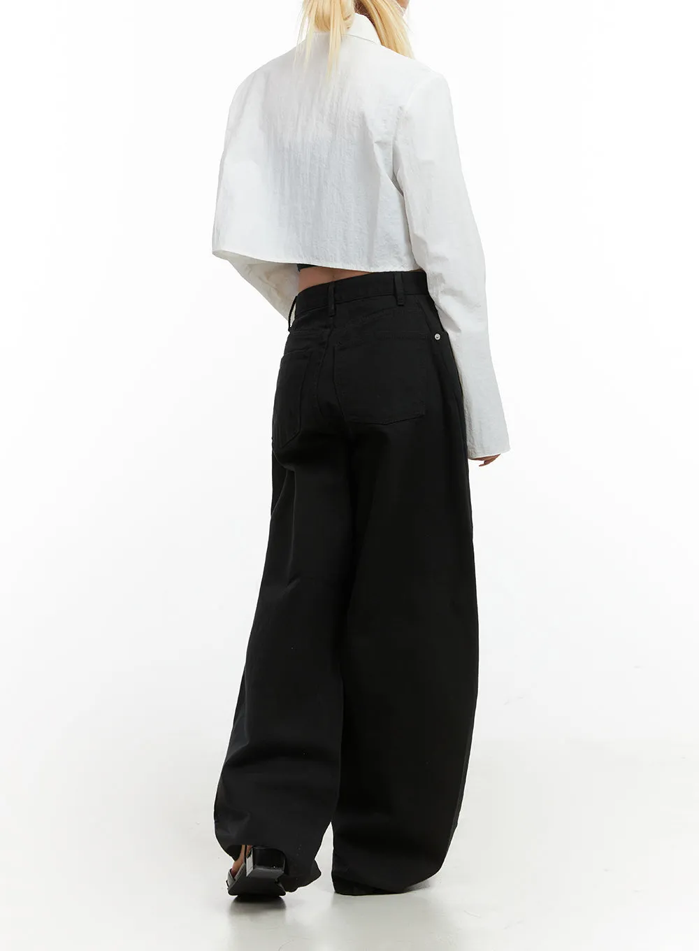 Comfy Cotton Wide-Leg Trousers CO414