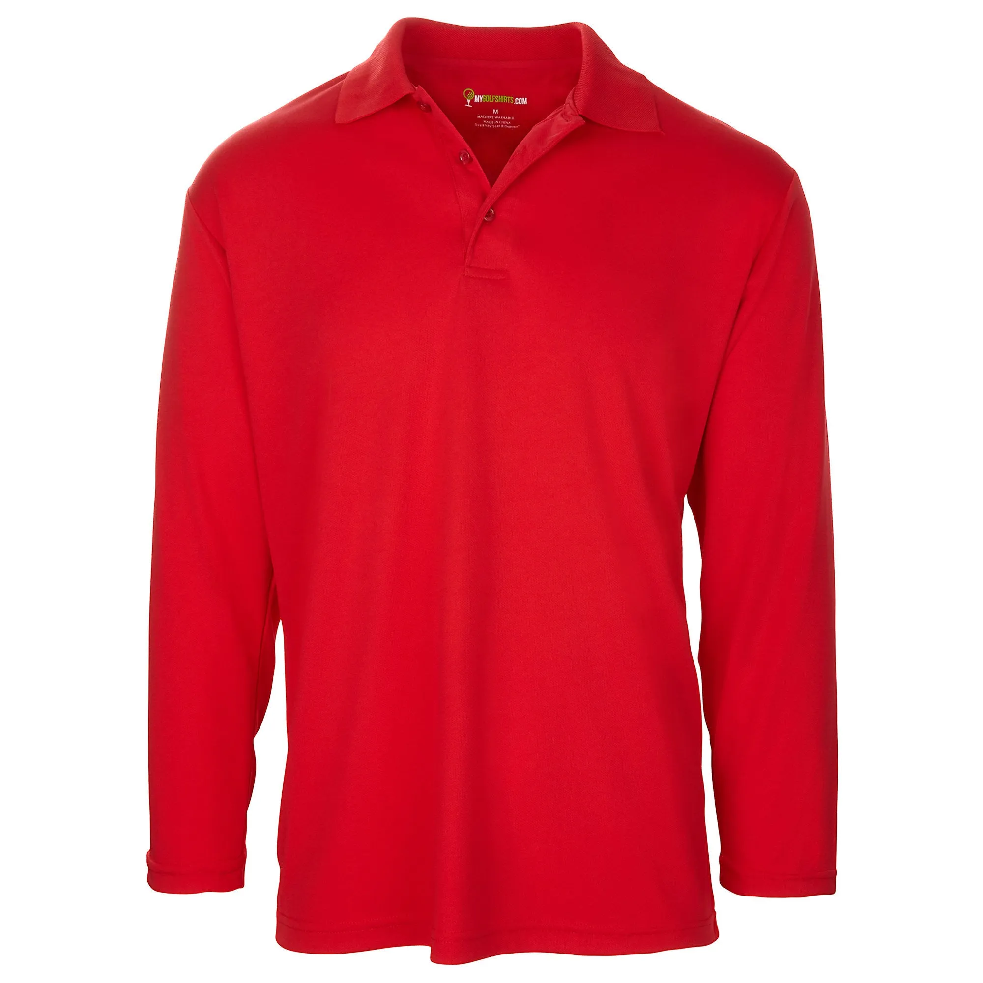 Dri-FIT Golf Shirts - Men’s Long Sleeve Solid - Standard Fit  6002