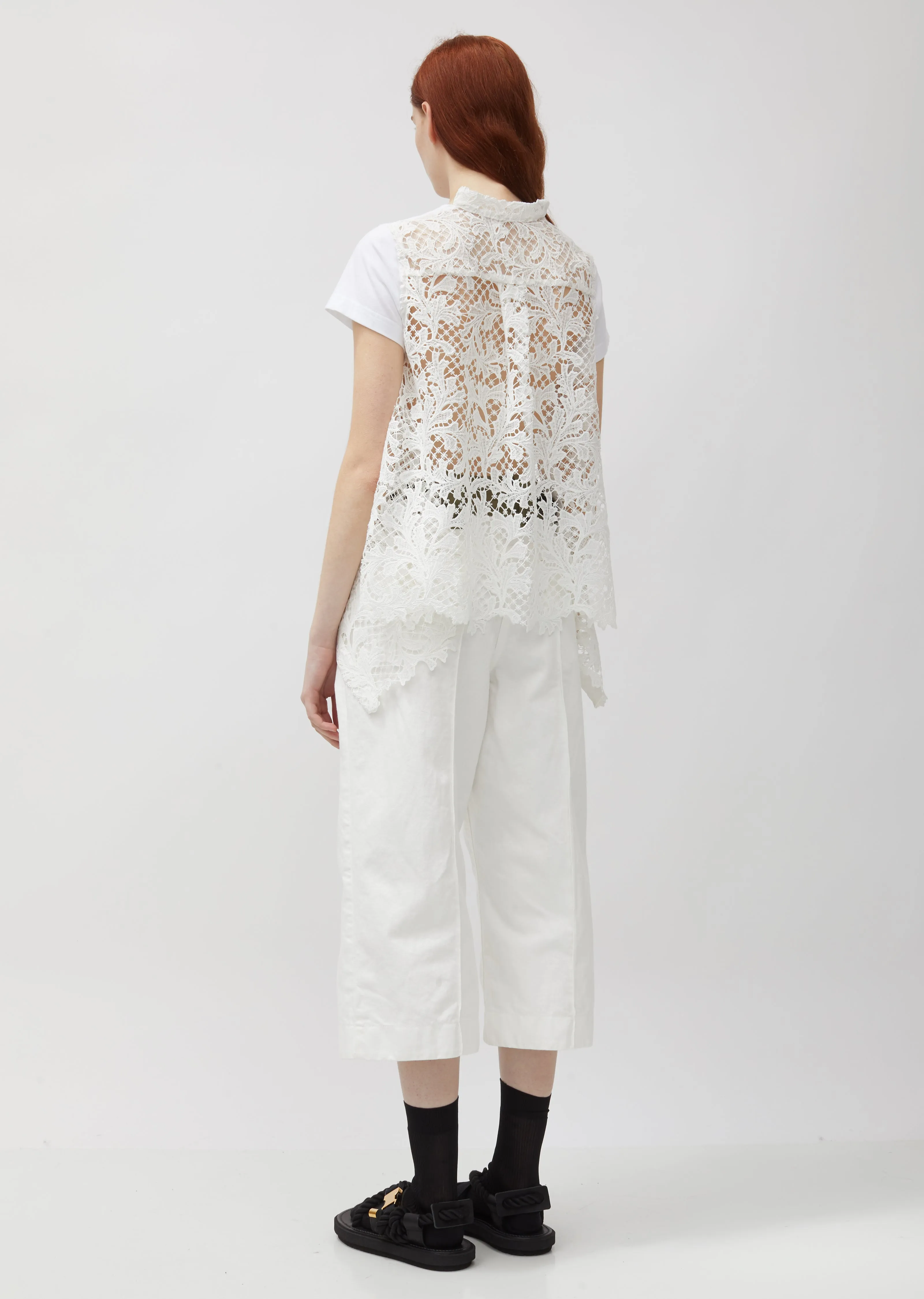 Embroidery Lace Cotton Tee