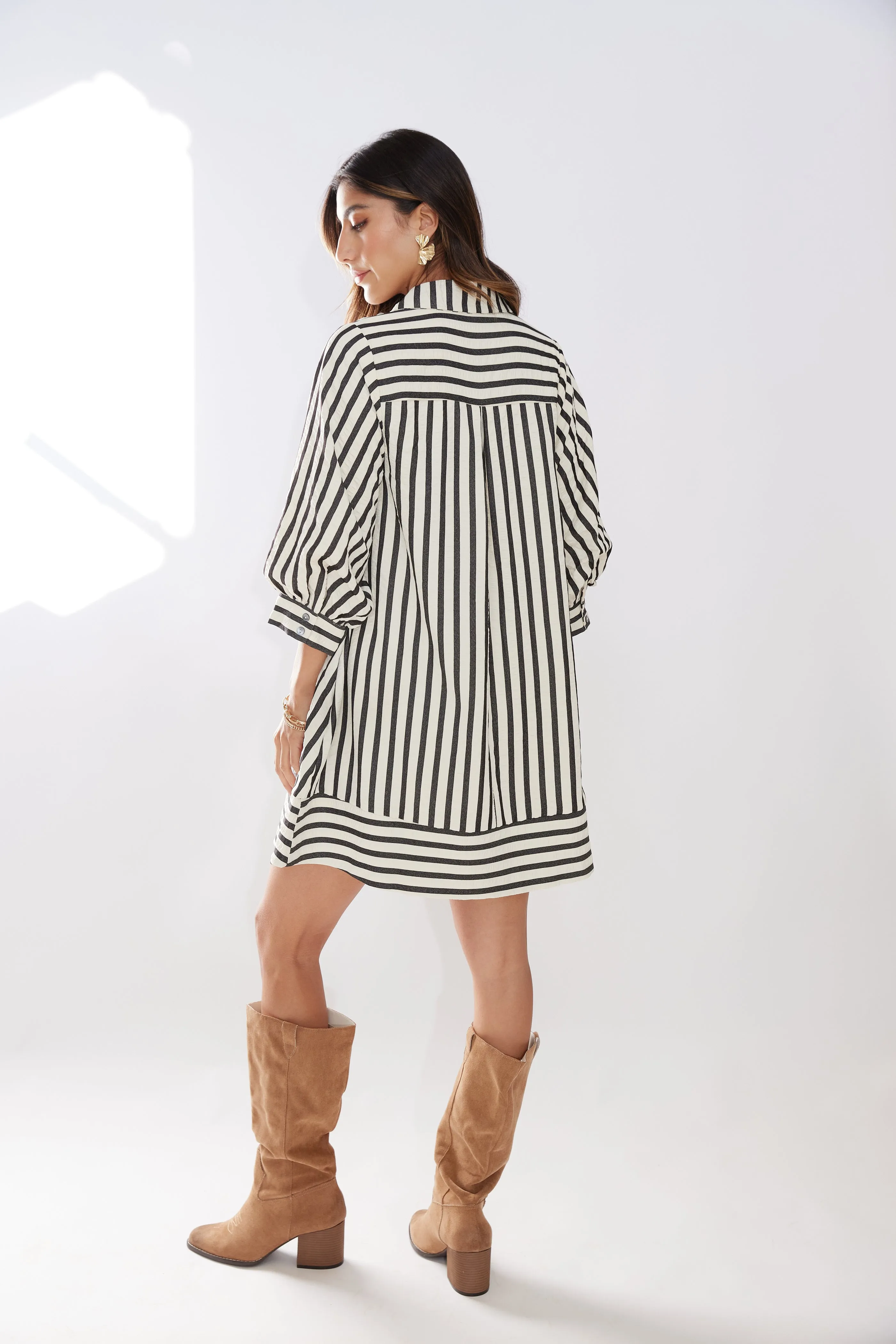 Everett Striped Mini Dress