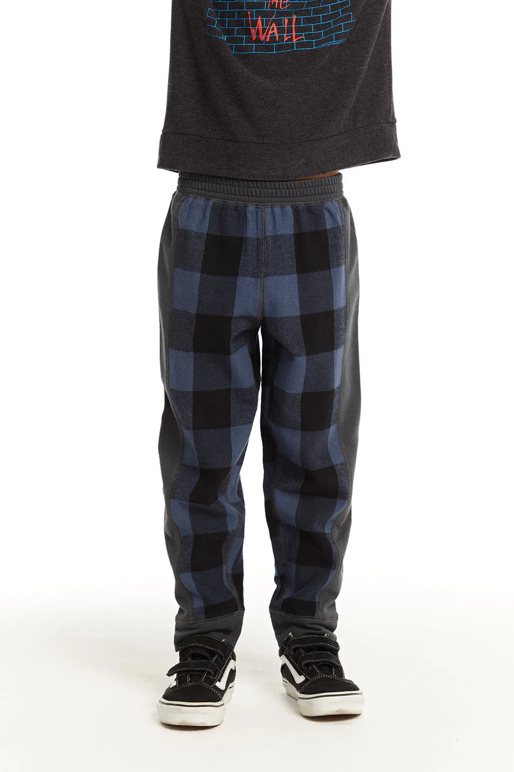 Ghost Plaid Side Panel Jogger