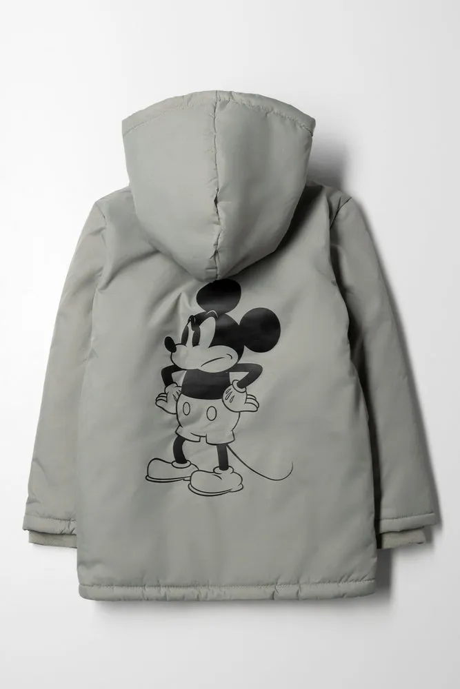 Mickey Mouse Parka Jacket Green