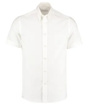 Premium Oxford shirt short-sleeved (tailored fit) | White*