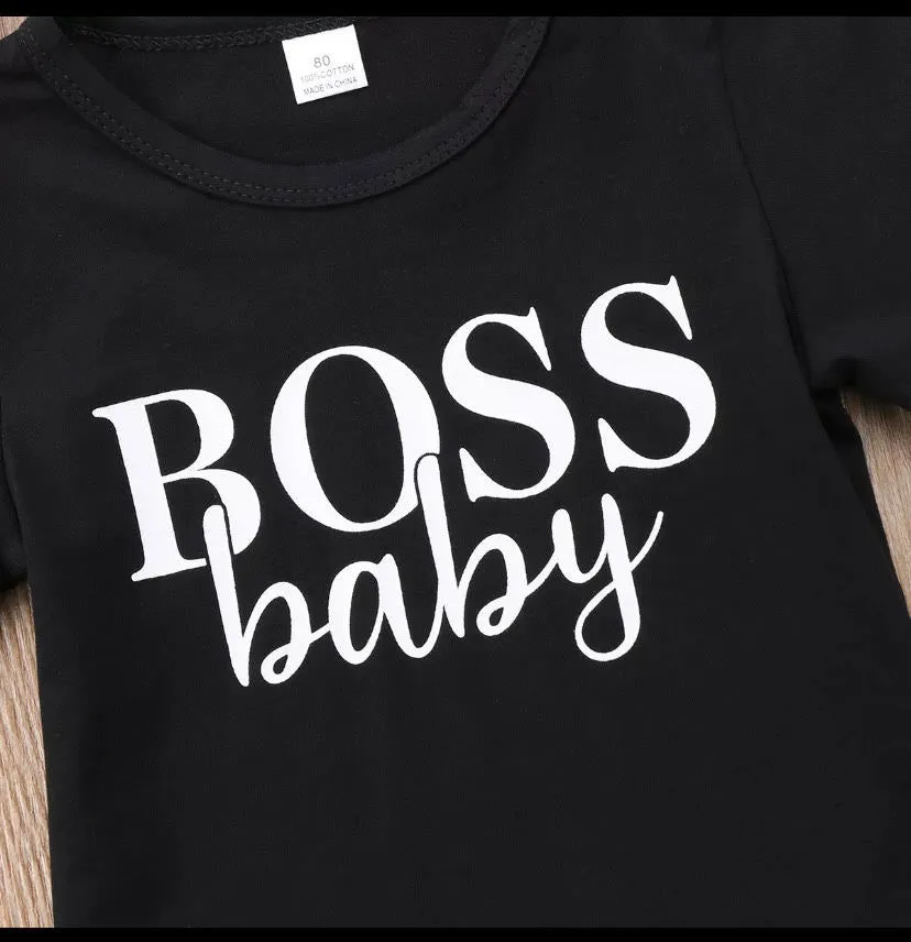 "Match in Style: GIRL BOSS LADY AND BOSS BABY T-SHIRT"