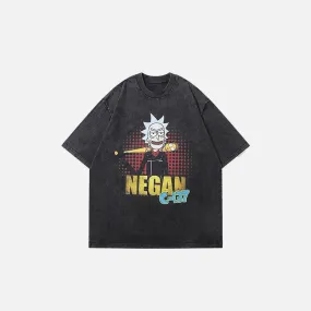 "Negan C-137" Rick Printed T-Shirt