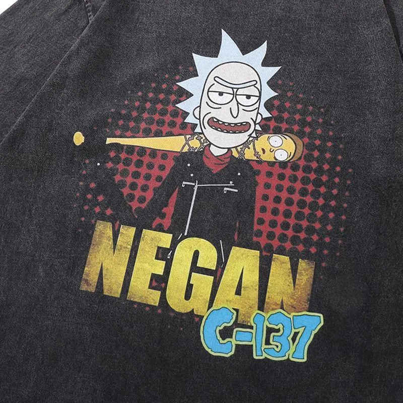 "Negan C-137" Rick Printed T-Shirt