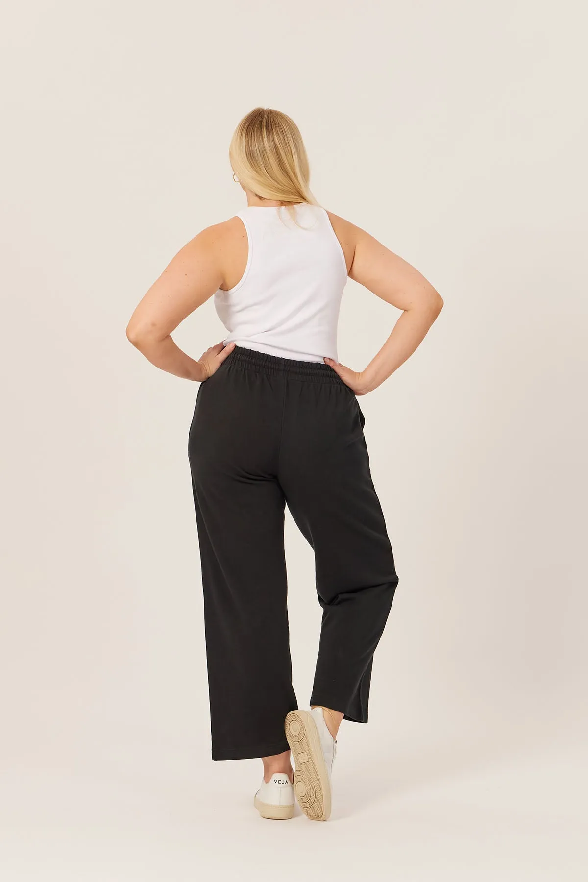 Robyn - Wide Leg Jogger - Black