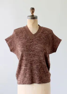 Vintage 1970s Fall Brown Slouch Sweater