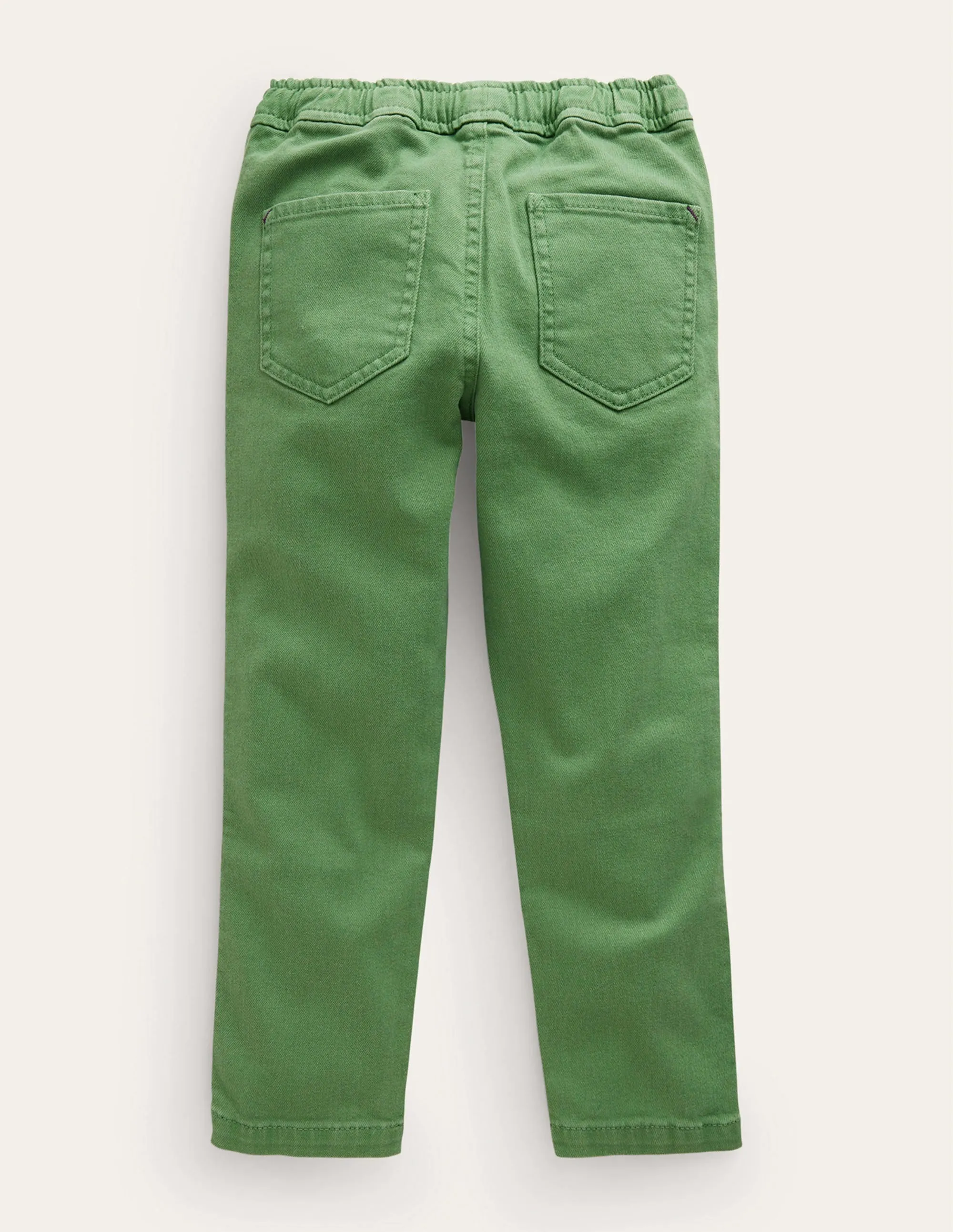 Washed Relaxed Slim Pull-On-Safari Green