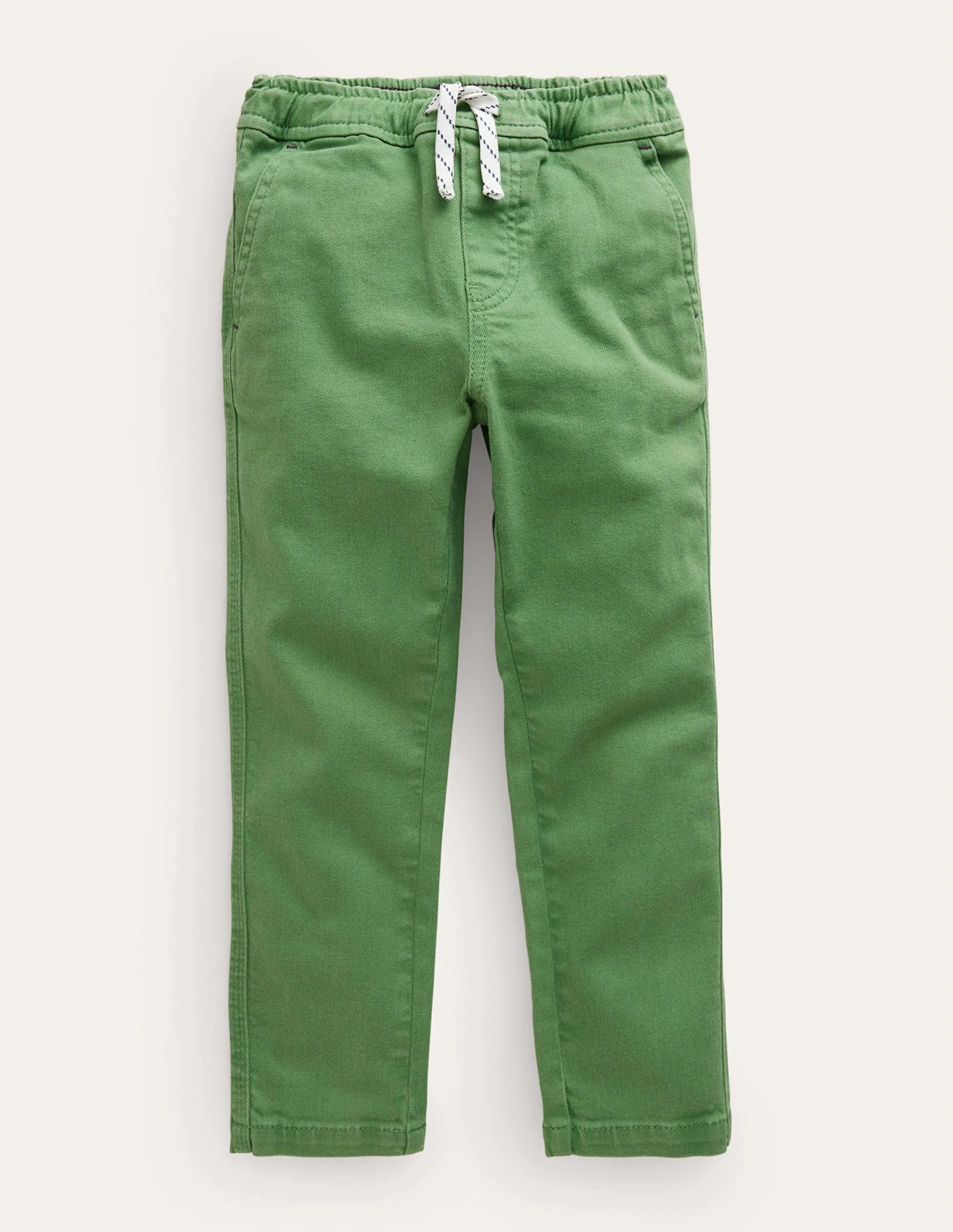 Washed Relaxed Slim Pull-On-Safari Green