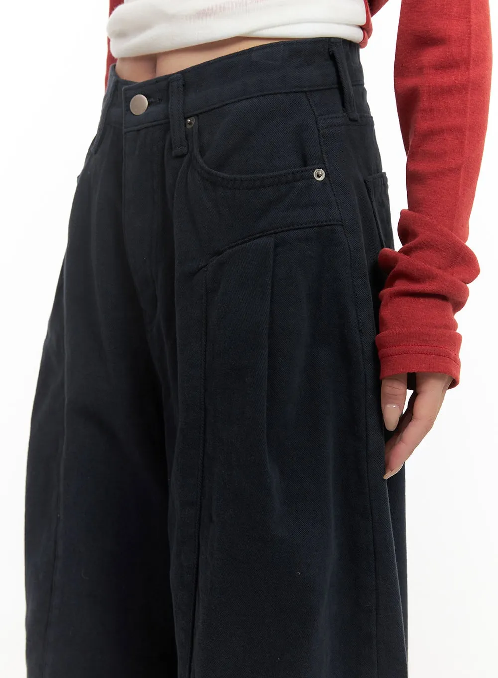 Wide-Fit Comfy Oversized Trousers CD404