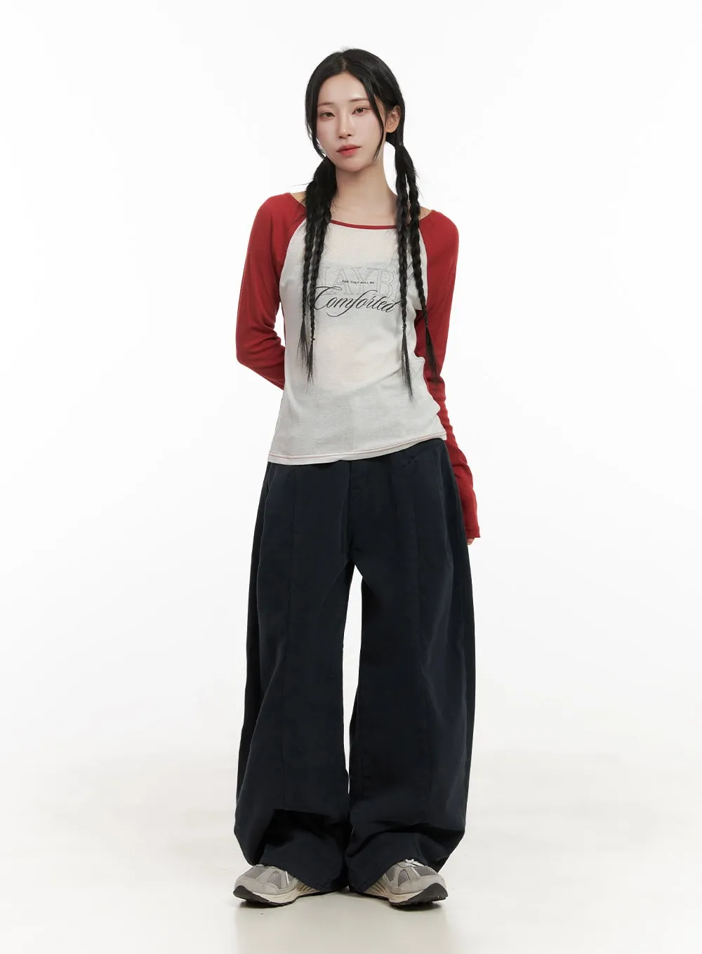 Wide-Fit Comfy Oversized Trousers CD404